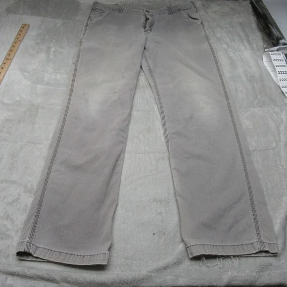 Carhartt Jeans‎ Mens 36x31 Gray? Canvas Carpenter Relaxed Classic Workwear VTG