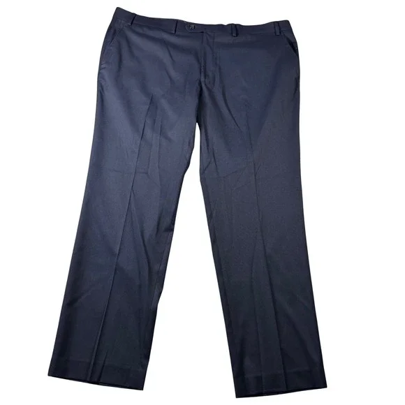 Lauren Ralph Lauren Dress Pants Mens 42x30 Navy Blue Excellent Total Comfort