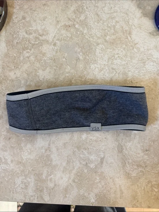 Victoria’s Secret Sport VSX Grey Fleece Workout Headband with Light Trim