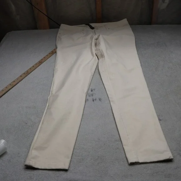 Lululemon Pants Mens 36x35 White ABC Skinny Chino Casual Outdoor Golf Minimalist