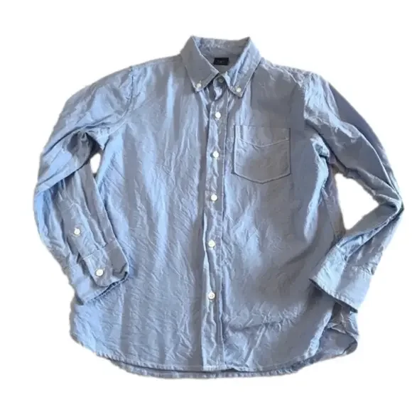 GAP Chambray Light Blue Button Down Dress Shirt