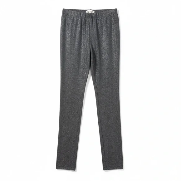 Lazoschmidl Glitter Lurex Metallic Silver Luke Lounge Pants Unisex Size $290 NEW