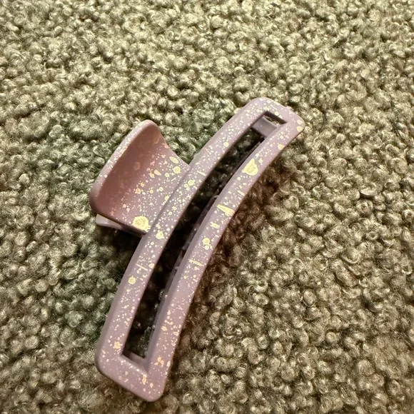 Gold flecks‎ splatter Claw Clip 5”