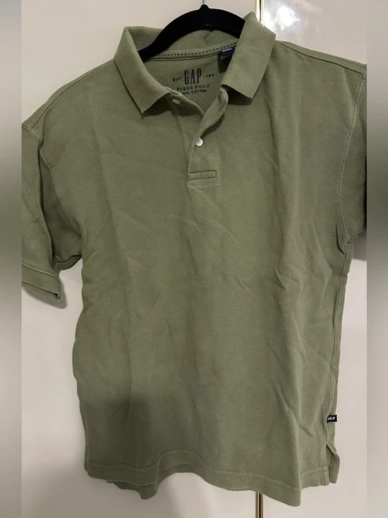 GAP BoysOlive Green Pique Polo Shirt