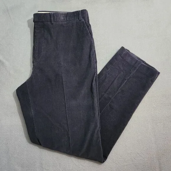 Lauren Ralph Lauren Corduroy Pants Men 40X34(33.5) Navy Straight Leg