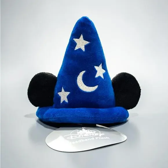 Disney Parks 2026 Create Your Own Headband Sorcerer Mickey Hat Plush NWT