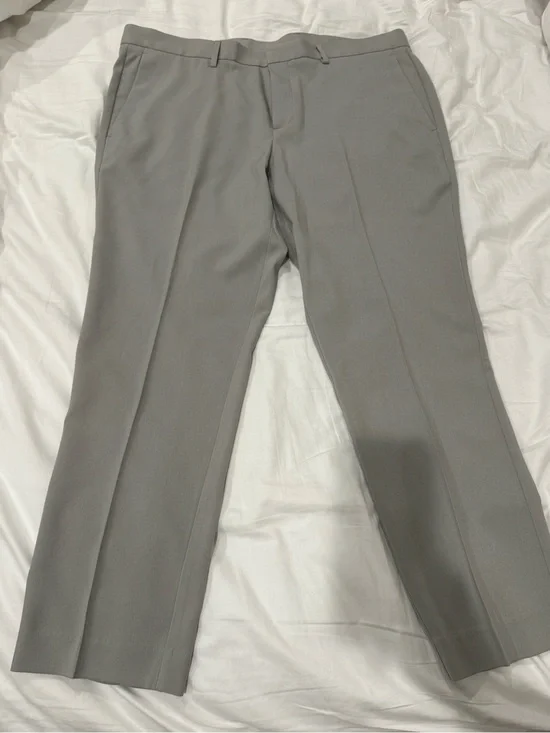 Perry Ellis Portfolio Slim Fit Dress Pants Gray 38x32