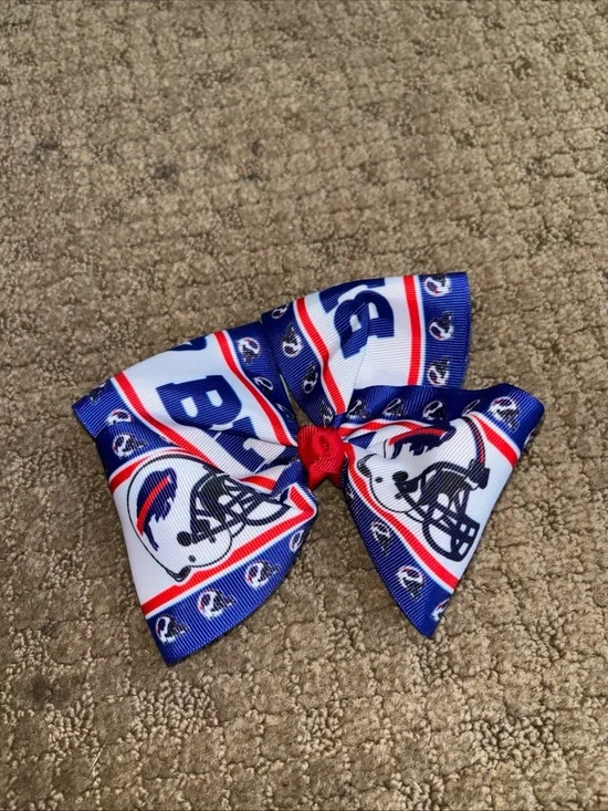 Buffalo Bills football hair bow clip