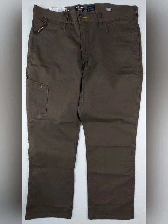 Ariat Rebar M4 DuraStretch Pant Mens 38x30 (39x30) Relaxed Straight Brown NWT