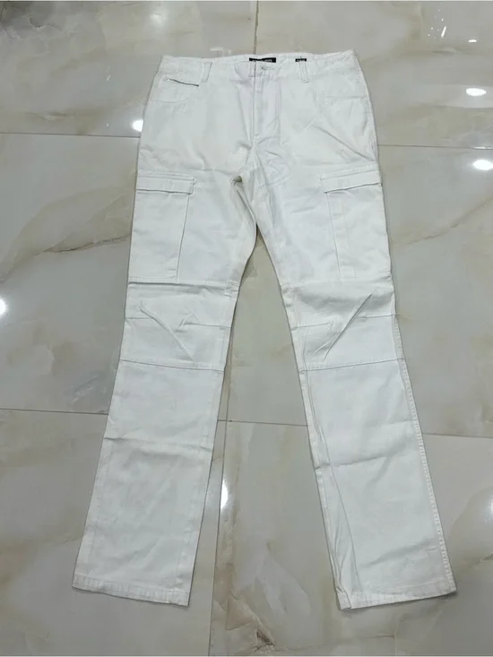 Michael Kors Men's White Cargo Trousers
