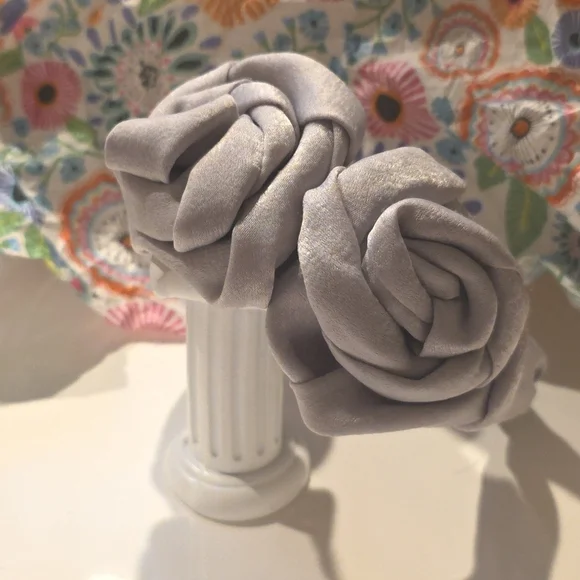 New! Slate Grey Rose headband | NWOT