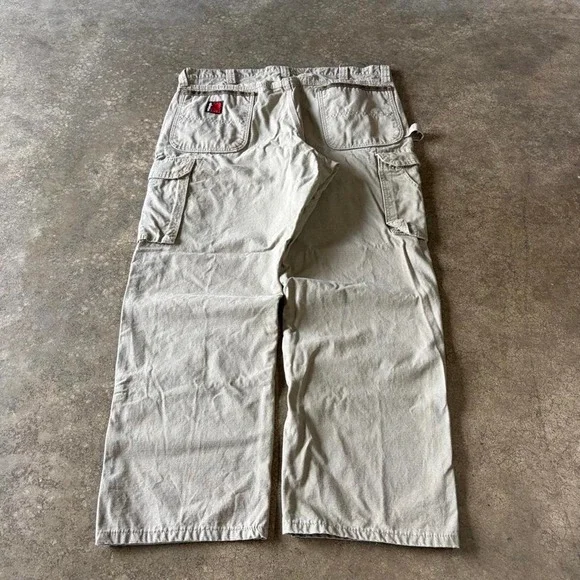 2000s wrangler riggs double knee canvas pants