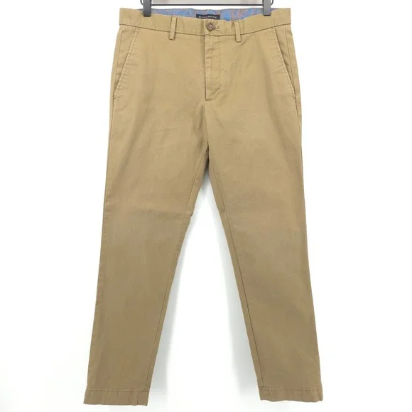 Banana Republic Mens Pants Mason Chino 31x30 Khaki Tan Athletic Tapered Stretch