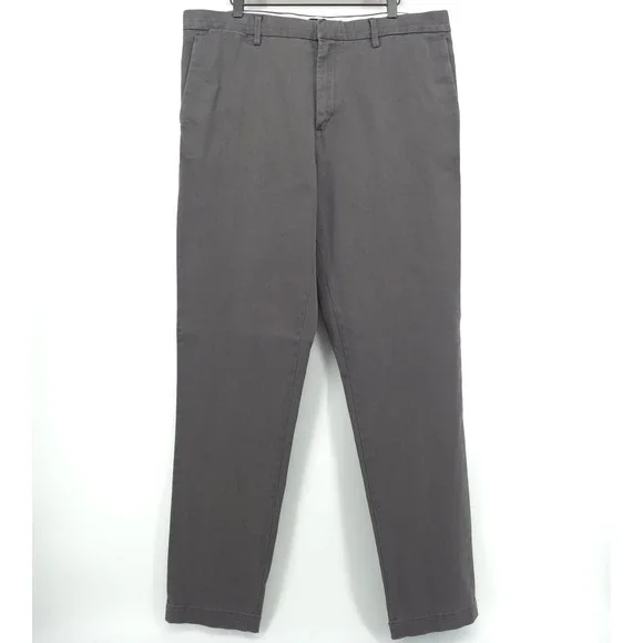 Banana Republic Mens Chinos Mason Athletic Tapered 38x36 Gray Stretch Pants