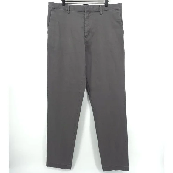Banana Republic Mens Pants Mason Athletic Tapered 38x36 Gray Chino Workwear