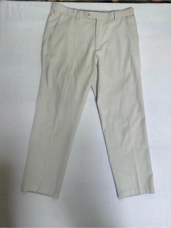 Peter Millar Crown Sport Men’s 36x32 Stone Khaki Golf Performance Pants