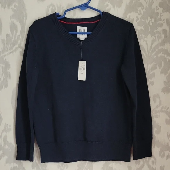 GAP Kids Deep Blue V-Neck Sweater