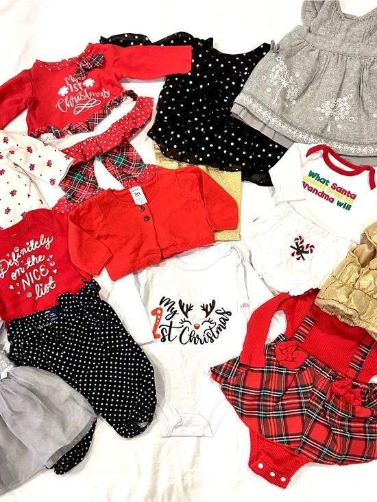 🌲 🎅 Baby Girl Christmas 18 Piece Bundle❗️