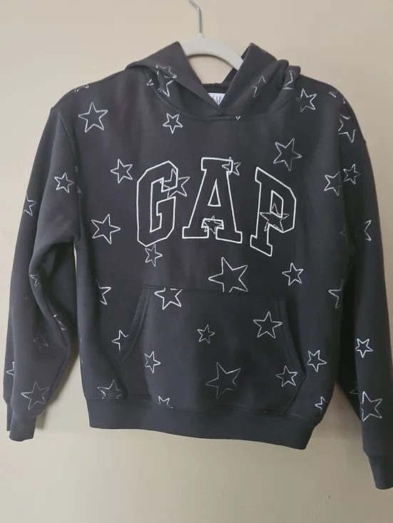 GAP Grey Hoodie with Silver Stars