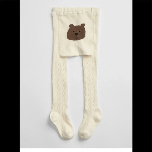 Free w purchase Baby Gap bear bottom thick warm tights
