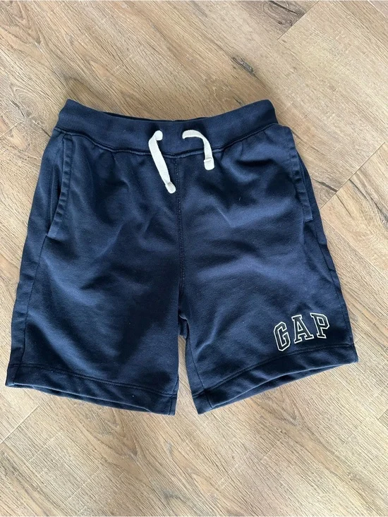 Kids Gap Logo Pull-On Shorts Navy Blue Size Medium 8