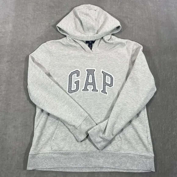 Gap Kids Large Gray Hooded Pullover Sweatshirt‎ Hoodie