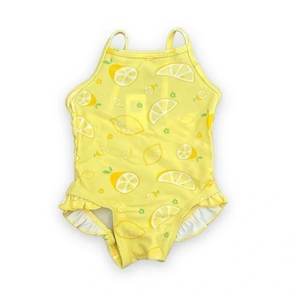 Baby Gap Swimsuit Lemon Ruffle 1pc‎ Swimsuit 0-3 mo.