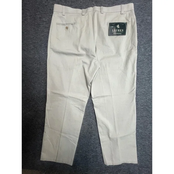 Lauren Ralph Lauren Mens Wrinkle Resistant Cotton Chino Dress Pants Tan 40x30