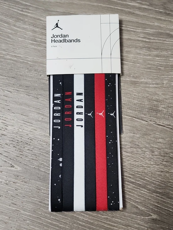 Jordan Unisex 6-Pack Headbands in Black, White, Red