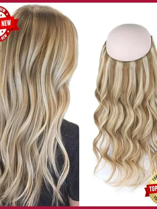 Invisible Wire Human Hair Extensions 16 Inch 80g Adjustable Secure Clips