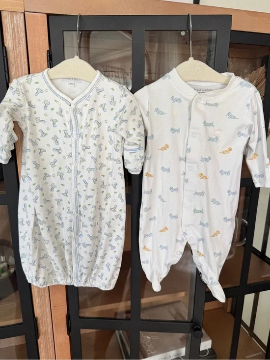 Kissy Kissy bundle footies converter gown coverall baby newborn puppy print pima