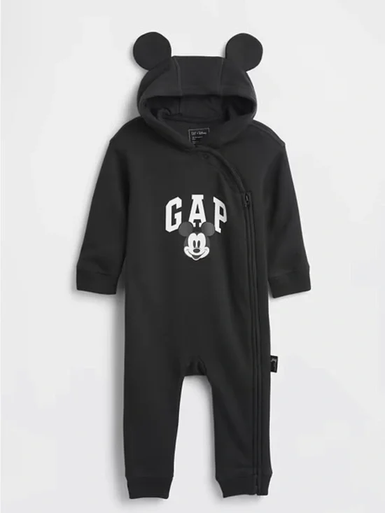 GAP Baby Mickey Mouse Hooded One-Piece 0-3 Months NWT