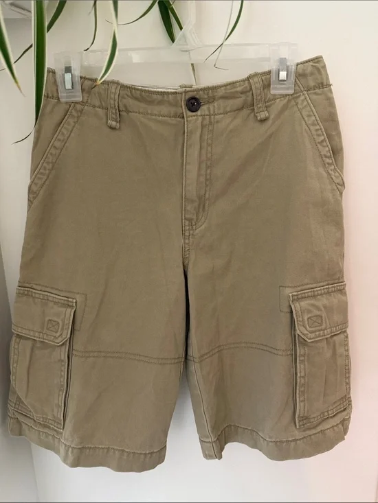 Gap Kids Boys Heavy Twill 100% Cotton Cargo Shorts Adjustable Waist Size 12 EUC