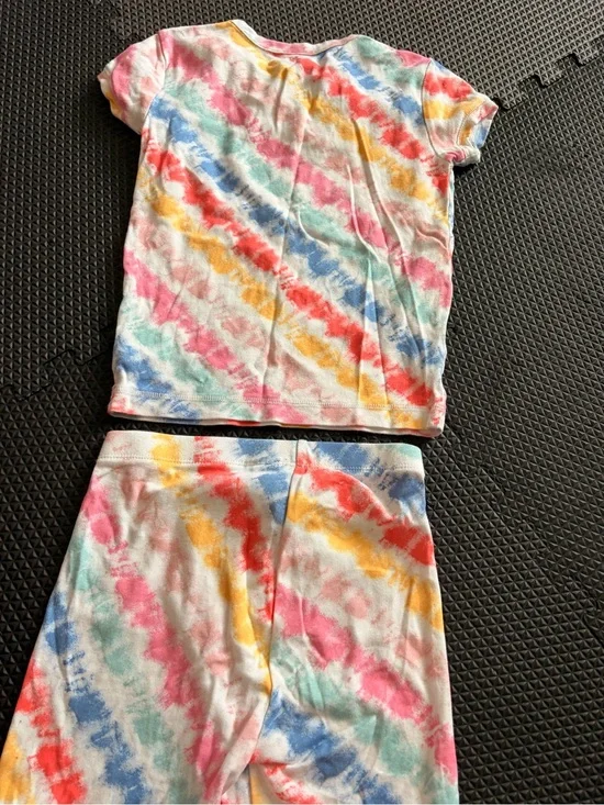 GAP Kids Tie-Dye Pajama Set — Pink, Blue, Green