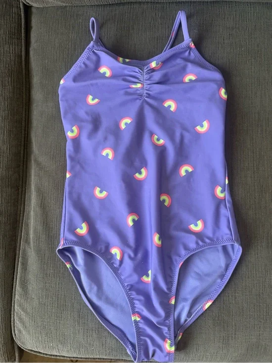 GAP Kids Purple Swimsuit with Rainbow Accent