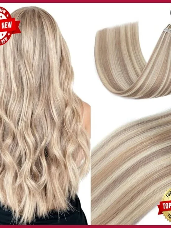 18 Inch Human Hair Extensions 50G K Tip Keratin Bond Pre Bonded