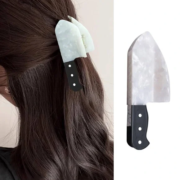 NWT ⚜️🔪⚜️ Acrylic Knife Hair Claw Clip Accessory Halloween