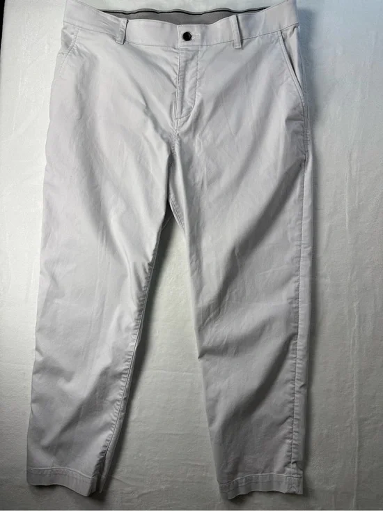 Nike Dri-FIT UV Golf Chino Pants Standard Fit 36x30 Light Gray Performance