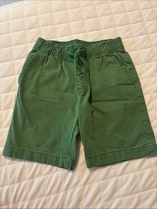 GAP Green Elastic Waist Drawstring Kids Shorts