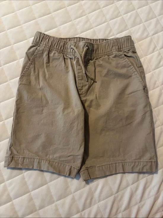 GAP Boys' Tan Elastic Waist Drawstring Shorts