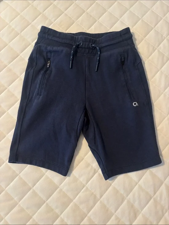 GAP Navy Drawstring Zip-Front Kids Shorts