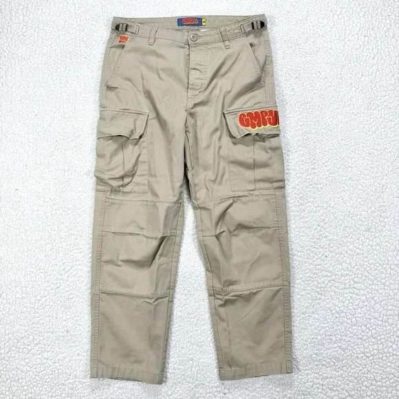Empyre Relax Cargo Pants Men's 28 (Actual 31x27) Embroidered Skate Y2K