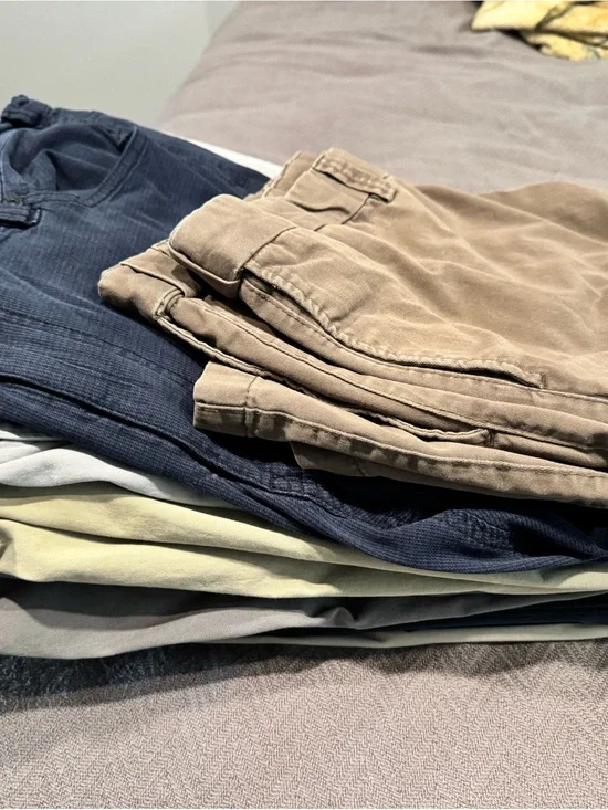 Men's Casual Chino Pants - Khaki and Navy