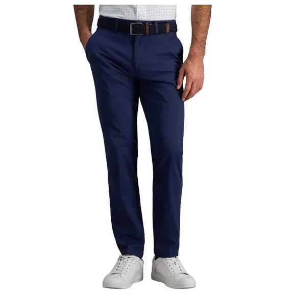 NWT Kenneth Cole Reaction Men Techni-Cole Performance Pant Blue Modern Fit 32x34