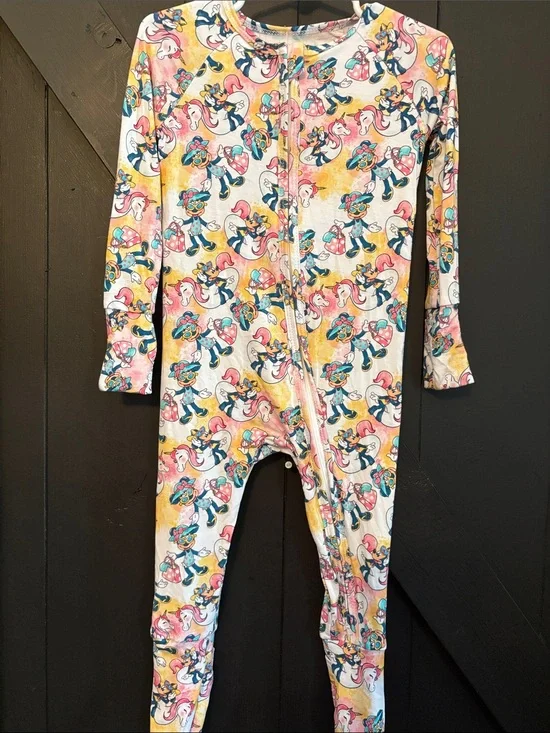 BAMBOO Multicolor Unicorn & Minnie Mouse Zippie