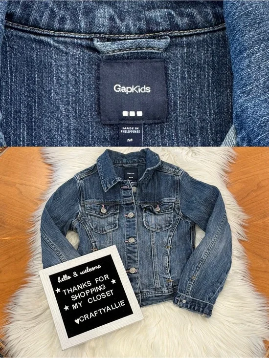 GAP Kids Blue Denim Jean Jacket | Girls Medium