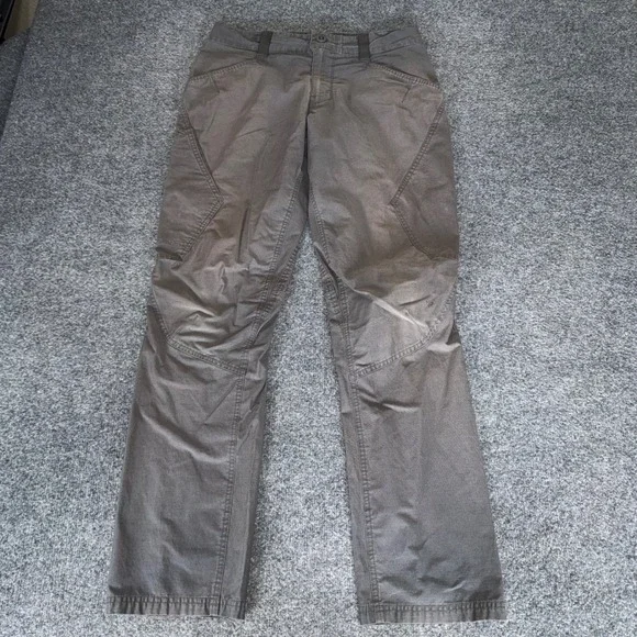 Patagonia Mens Venga Rock Pant Grey Organic Cotton Climbing Hiking 31x32 Outdoor