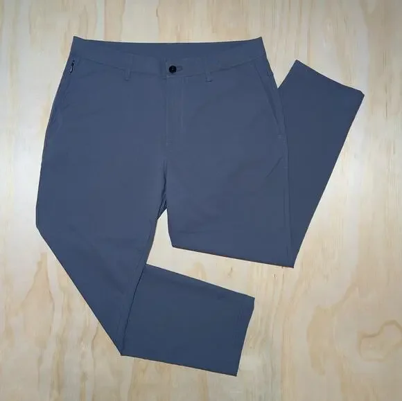 Public Rec Workday Pant 33x26 Hemmed (Tag 33x28) Slate Gray Tech Chino Golf