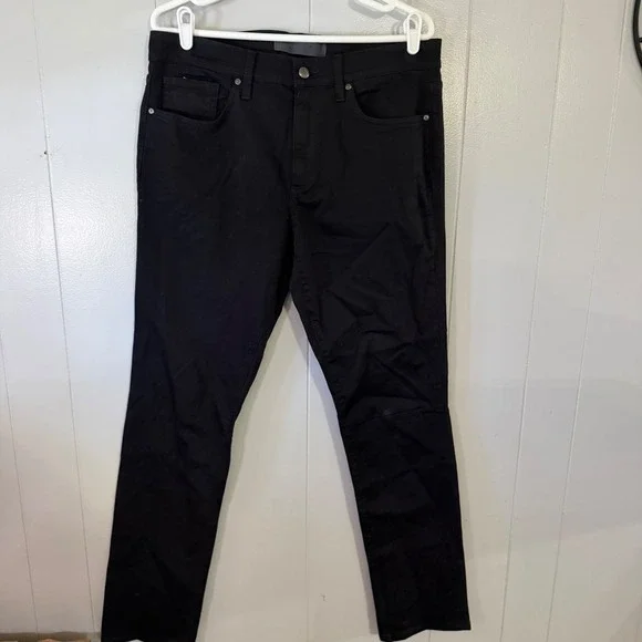 Joe's Jeans Slim Fit Pants Mens 33 Black Cotton Spandex Stretch‎ Trousers