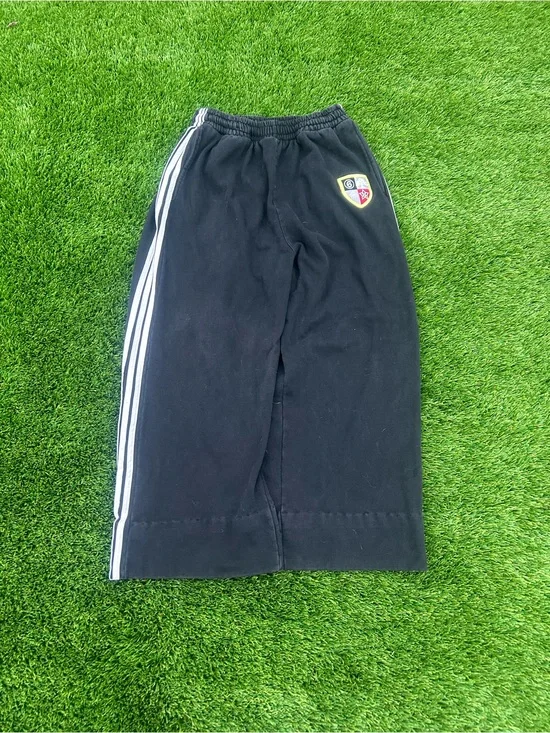 Black Pants with White Side Stripes